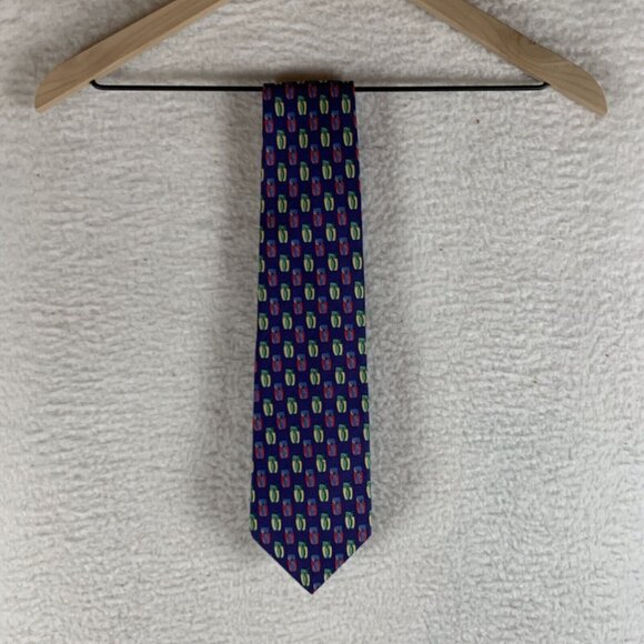 Jos A Bank Executive Collection Neck Tie Men Purple Silk Owl Print Business 9588 - Picture 1 of 6